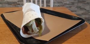 Cigkofte avocado wrap at Vegitat - Elsässerstrasse in Basel