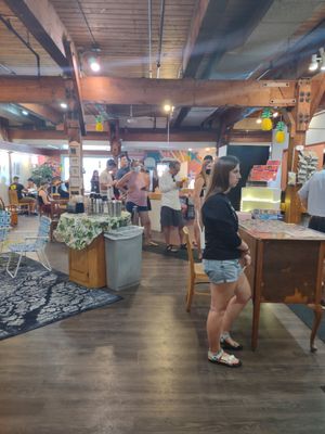 Cafe interior at Three Mountain Cafe in Waitsfield