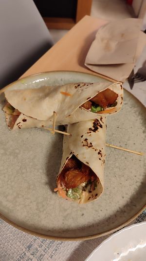 Fajitas no pollo at A Cova do trasno in O Grove