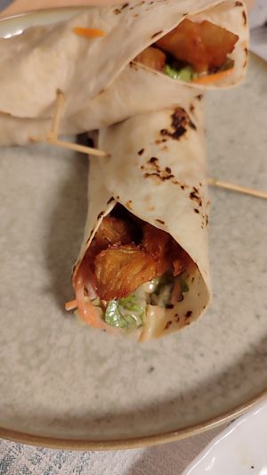 Fajitas de eura at A Cova do trasno in O Grove