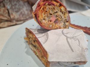 Shawarma wrap at Earth Cafe @ Juhu in Mumbai