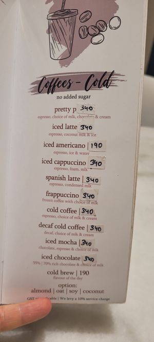 Menu at Earth Cafe @ Juhu in Mumbai