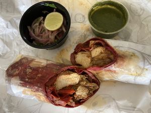 Vegan paneer wrap  at Earth Cafe @ Juhu in Mumbai