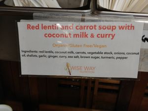 Vegan Soup at Grass Roots Natural Foods in South Lake Tahoe