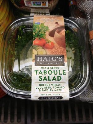 Vegan Taboule Salad at Grass Roots Natural Foods in South Lake Tahoe