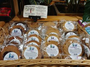 Vegan Treats by the checkout counter at Grass Roots Natural Foods in South Lake Tahoe