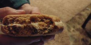 Vegan Cookie Cream Sandwich: disappointed tasted a bit like plastic at Grass Roots Natural Foods in South Lake Tahoe