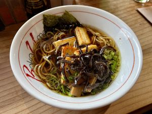 vegan shoyu ramenn  at Baka Umai in Portland