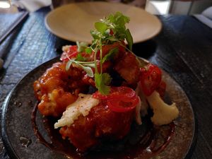 Tempura cauliflower (May 2023) at Izakaya Restaurant & Lounge Bar in York