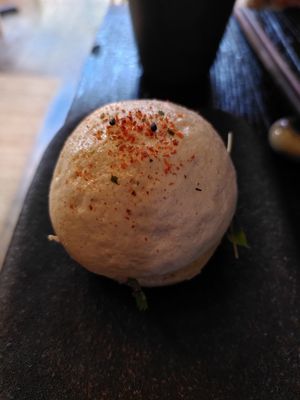 Bao bun with daikon (May 2023) at Izakaya Restaurant & Lounge Bar in York