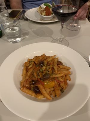 Vegan puttanesca. Delicious!   at Liliana's Trattoria in Maroochydore