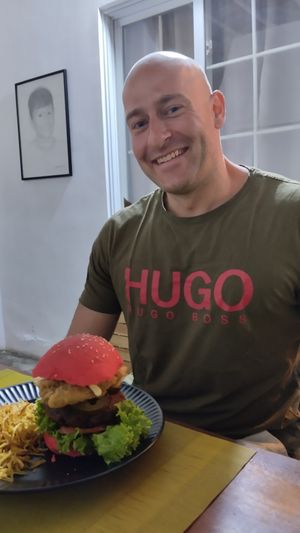 Monster Burger at Om Healthy Food in Caracas