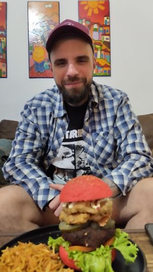 Monster Burger at Om Healthy Food in Caracas