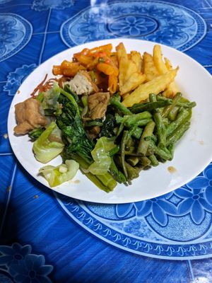 at Vegetarian Buffet - Street Food Alley in Luang Prabang