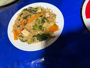 Self Service Plate 50000 kip. 2.5 usd   at Vegetarian Buffet - Street Food Alley in Luang Prabang