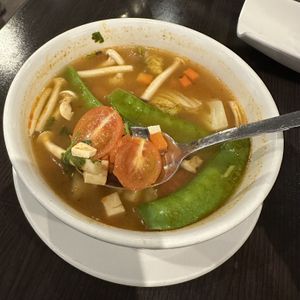 Veggie Tom Yum Soup  at Thai Coconut in Burlington