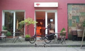 Entrance Lotos Cafe Berlin Friedrichshain Karl-Marx-StraÃŸe BlumenstraÃŸe at Lotos Cafe in Berlin