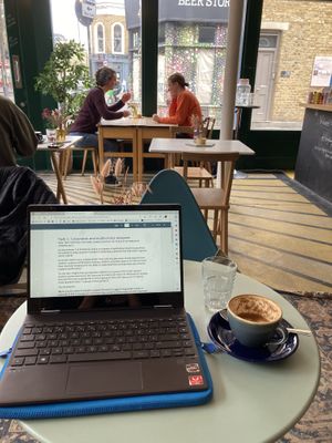   at Keystone Coffee in North London