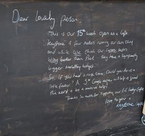  at Keystone Coffee in North London