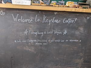  at Keystone Coffee in North London