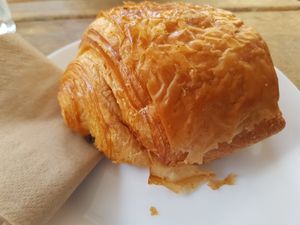 Pain au chocolat at Keystone Coffee in North London
