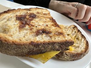 toastie  at Keystone Coffee in North London
