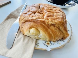 Pain au chocolat - warm  at Keystone Coffee in North London