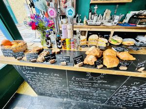 Counter  at Keystone Coffee in North London