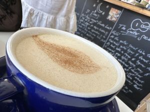 chai latté  at Keystone Coffee in North London