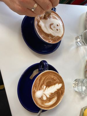 Coconut mochas   at Keystone Coffee in North London