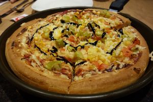 Pizza Tuscany Spicy (vegan) at Pizza Hut in Saarbrucken