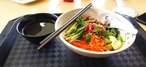 招牌辣椒港式乾撈麵 Signature Chili HK Kolo Mee at Tian Tian Chi Su 天天吃素 in West Singapore