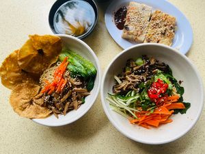 Kolo mee  at Tian Tian Chi Su 天天吃素 in West Singapore