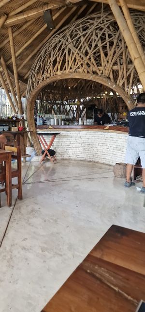 The bar at Potheads Pueblo in Tulum