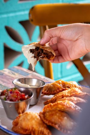 Empanadas at Cantina del Barrio in Cheltenham