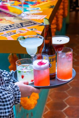 Drinking at Cantina at Cantina del Barrio in Cheltenham