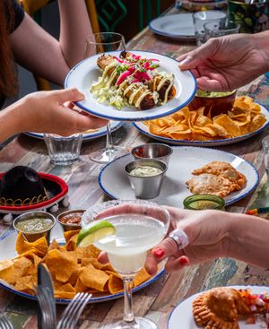 Celebrating at Cantina at Cantina del Barrio in Cheltenham