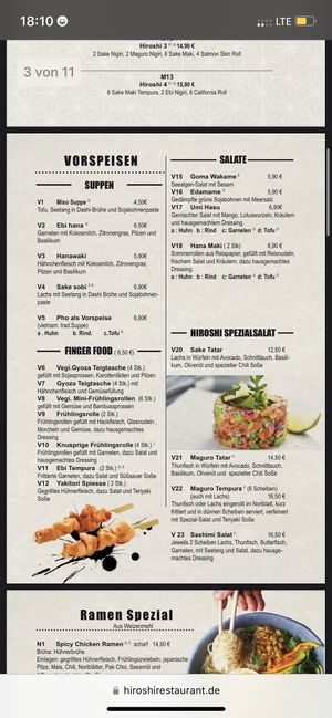   at Hiroshi Restaurant in Frankfurt