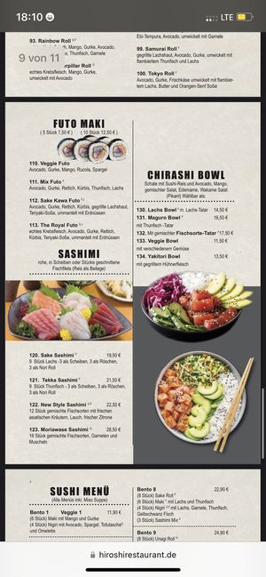   at Hiroshi Restaurant in Frankfurt