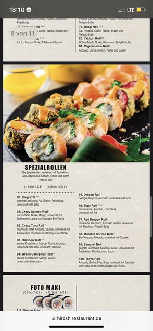   at Hiroshi Restaurant in Frankfurt