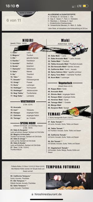   at Hiroshi Restaurant in Frankfurt