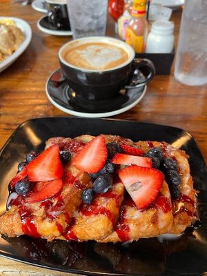 Vegan Berry Dream French Toast at Seven Mile Cafe in Mesquite