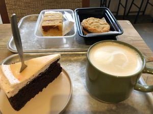 2/5/24 wish this was still on the menu - chocolate lemon curd & sumac cake.  It was amazing! at The Not Found Kitchen in Bristol