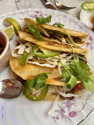 Mushroom tacos (lacking substance )  at Bar Sofia in Halifax