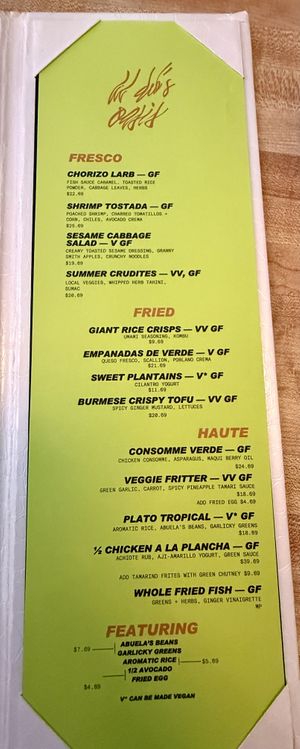 Food Menu  at Lil' Deb's Oasis in Hudson