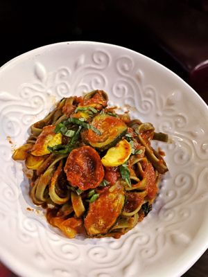 Previous vegan pasta entree  at VINIA Wine & Kitchen in Winter Park