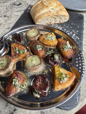 Veg-cargot vegan escargot - incredible!   at VINIA Wine & Kitchen in Winter Park