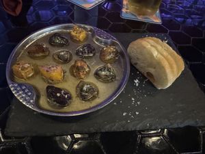Vegan "Escargot" A La Bourguignonne  at VINIA Wine & Kitchen in Winter Park
