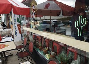 outdoor seating  at Otro Día Tacos in Beverly Hills