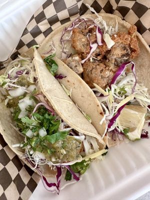 Tofu Taco and Mushroom Tacoos  at Tacovore in Eugene